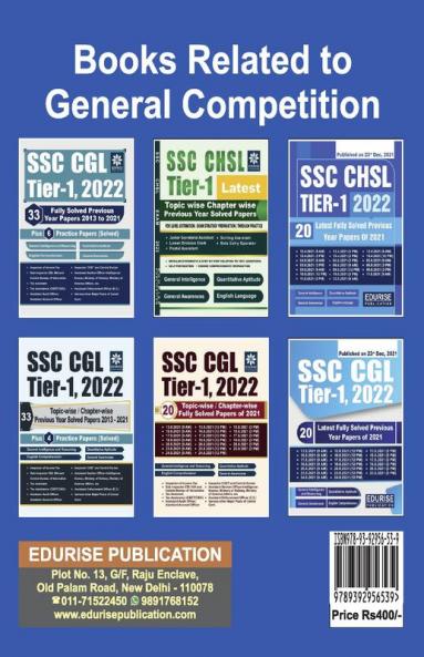 Ssc Mts Multi Tasking Staff & Havaldar Exam 2023: Previous Year Solved Papers Of 2021 & 2022 General Intelligence Reasoning Numerical Aptitude General English General Awareness