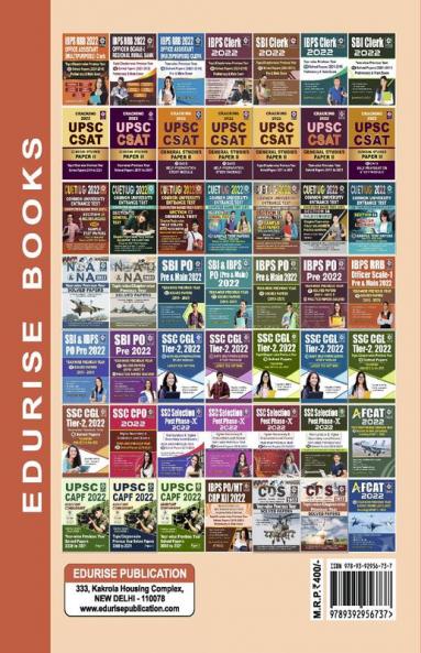 SSC SI CPO Exam 2022 (Sub Inspector) in Delhi Police & CAPF Yearwise Previous Year Solved Papers (6th Edition)