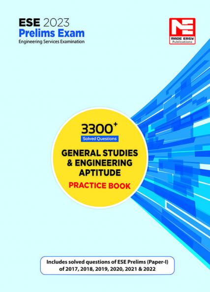 ESE Prelims 2023 : 3300+ MCQ GS and Engineering Aptitude Practice Book