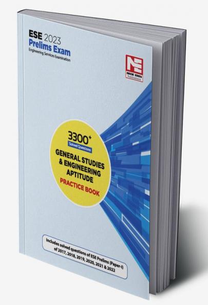 ESE Prelims 2023 : 3300+ MCQ GS and Engineering Aptitude Practice Book