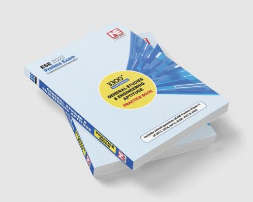 ESE Prelims 2023 : 3300+ MCQ GS and Engineering Aptitude Practice Book