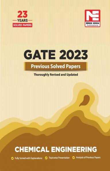 GATE 2023 : Chemical Engineering Preivous Solved Papers