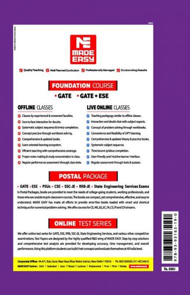 SSC JE Paper 2: Mains Examination - Civil Engineering - Topic Wise Previous Year Conventional Solved Papers - 2021