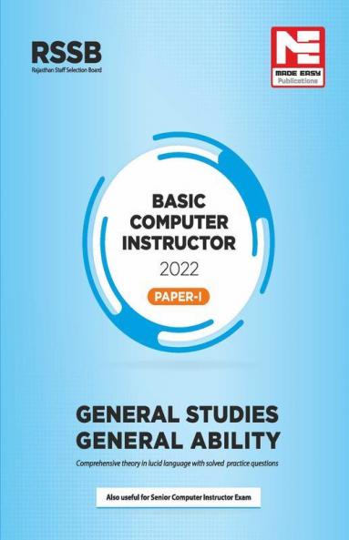 RSSB 2022 : Basic computer Instructor Paper-I