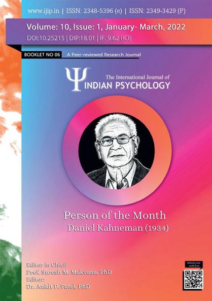 THE INTERNATIONAL JOURNAL OF INDIAN PSYCHOLOGY VOLUME 10 ISSUE 1 Booklet no. 6
