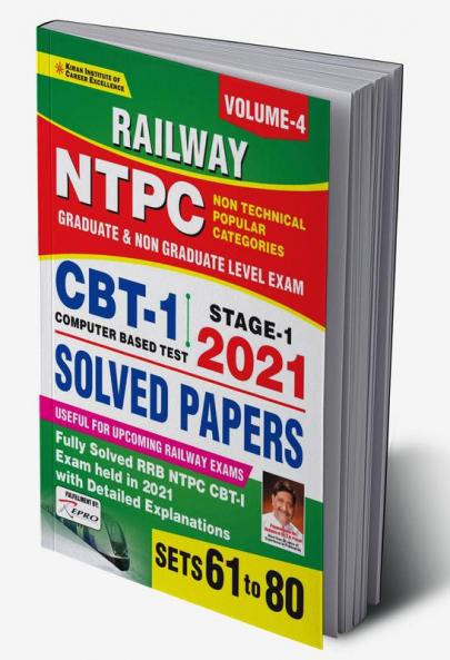 Railway NTPC CBT 1 Stage 1 2021 Solved Paper Volume 4 (English Medium)(3548)