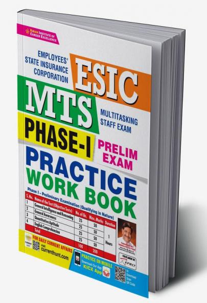 ESIC MTS Phase - 1  Prelim Exam Practice Work Book