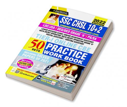SSC CHSL 10+2 Tier-I Online CBE PWB Including Solved Papers of 2021 (50 SETS) - Edition 2022