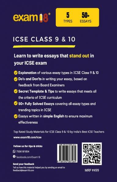 ICSE Cracking English Essays for Class 9 and 10 - NEW EDITION