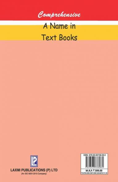 Comprehensive CBSE Question Bank in Mathematics-XII (Term-II)