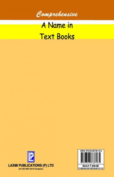 Comprehensive CBSE Question Bank in Mathematics–XI (TERM–II)
