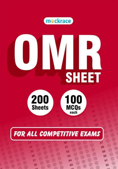 OMR Sheet for all competitive exams - 200 sheets 100 MCQs each