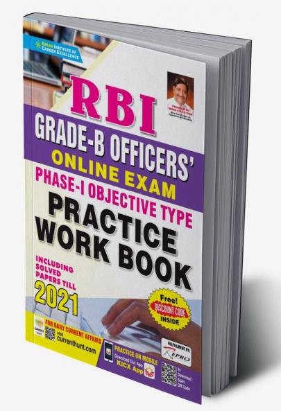 RBI Grade-B Officer Online Exam  Phase-I Objective Type Practice Work Book Including Solved Papers Till 2021