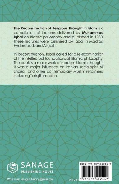 The Reconstruction of Religious Thought in Islam