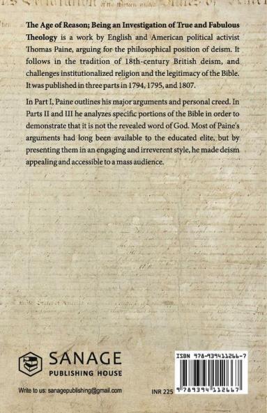 The Age of Reason - Thomas Paine (Writings of Thomas Paine)
