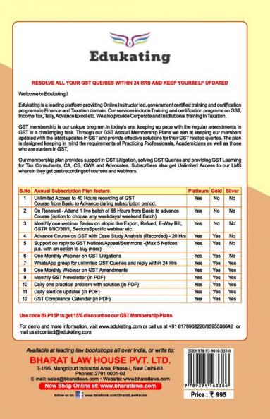 GST ITC Draft Replies & Internal Controls