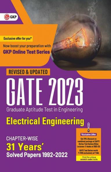 GATE 2023 : Electrical Engineering - 31 Years' Chapterwise Solved Papers (1992-2022) by GKP