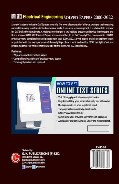 GATE 2023 : Electrical Engineering - Solved Papers 2000-2022 by GKP