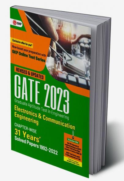 GATE 2023 : Electronics & Communication Engineering - 31 Years' Chapter-wise Solved Papers (1992-2022) by GKP