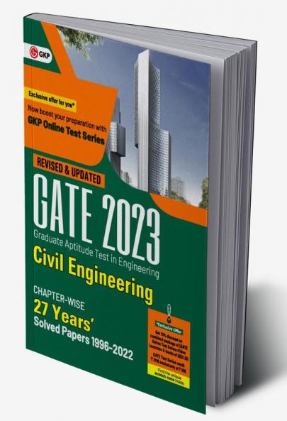 GATE 2023 : Civil Engineering - 27 Years' Chapter-wise Solved Papers (1996-2022) by GKP