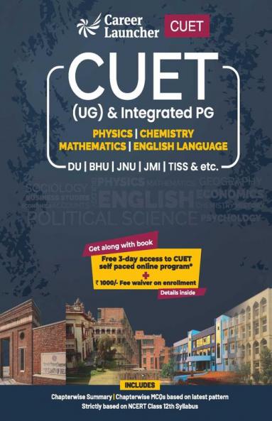 CUET 2022 : Physics Chemistry Mathematics and English - Guide
