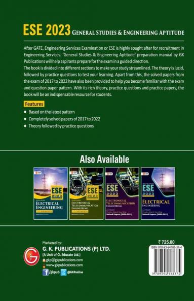 UPSC ESE 2023 : General Studies & Engineering Aptitude Paper I - Guide