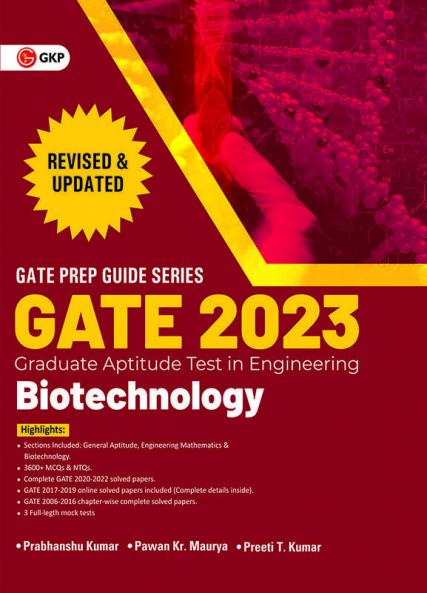 GATE 2023 : Biotechnology - Guide