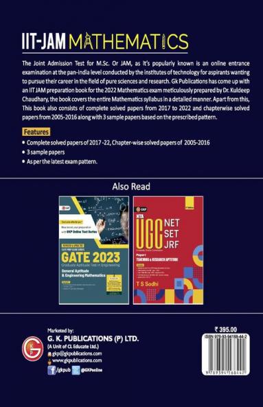 IIT JAM (Joint Admission Test for M.Sc.)2022-23 : Mathematics