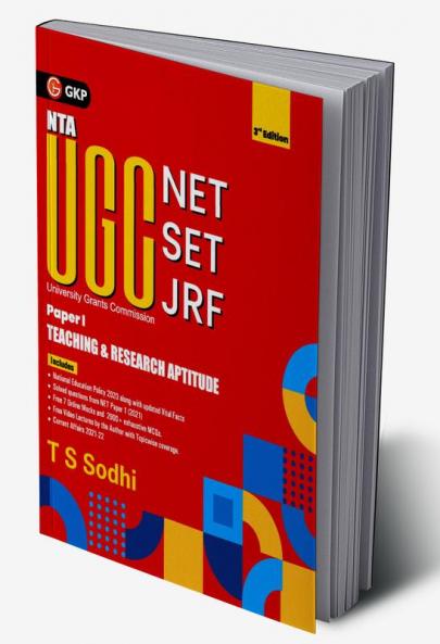 NTA UGC (NET/SET/JRF ) 2022 Paper I - Teaching & Research Aptitude 3ed by T.S. Sodhi