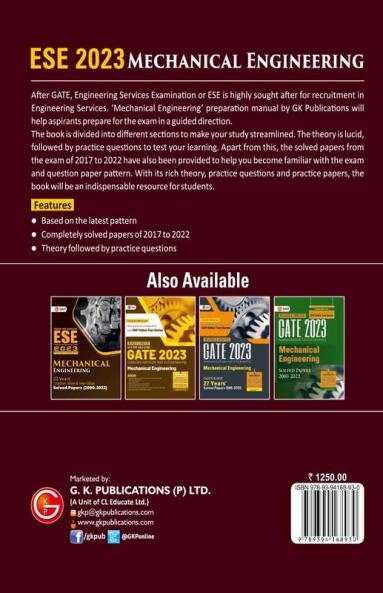UPSC ESE 2023 : Mechanical Engineering - Guide