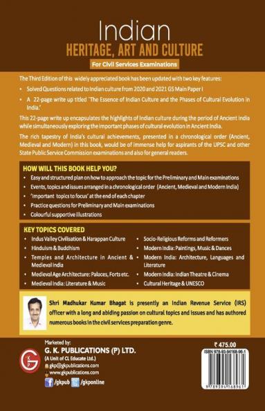 Indian Heritage Art and Culture (Preliminary & Main) 3ed by Access