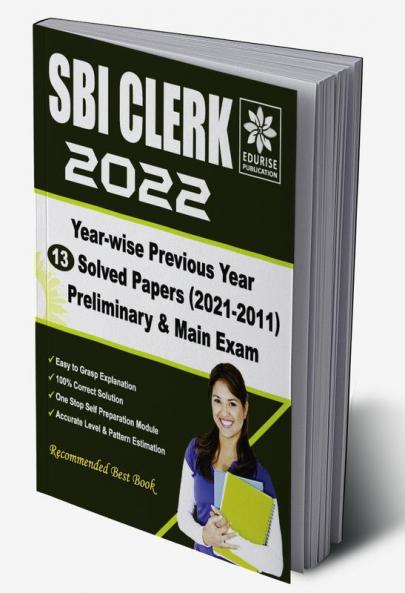 SBI Clerk 2022 Year wise 13 Previous Year Solved Papers (2021-2011) Pre & Main Exam