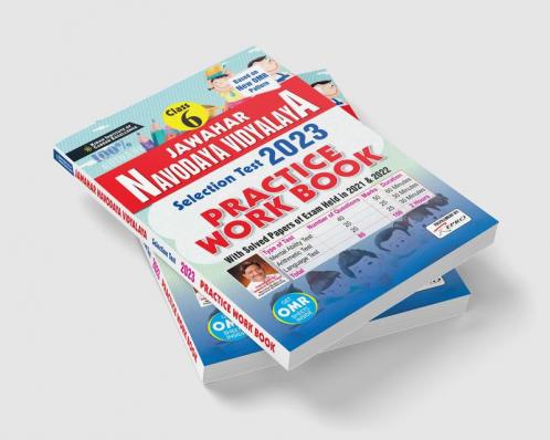 Jawahar Navodaya Vidyalaya Class 6 Selection Test 2023 Practice Work Book With Solved Papers of Exam Held in 2021 & 2022