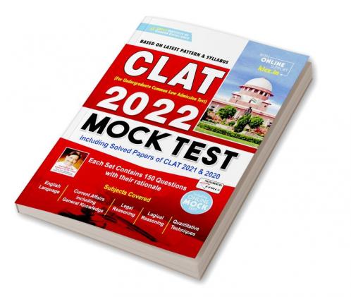 CLAT 2022 Mock Test Including Solved Papers of CLAT 2021 and 2020