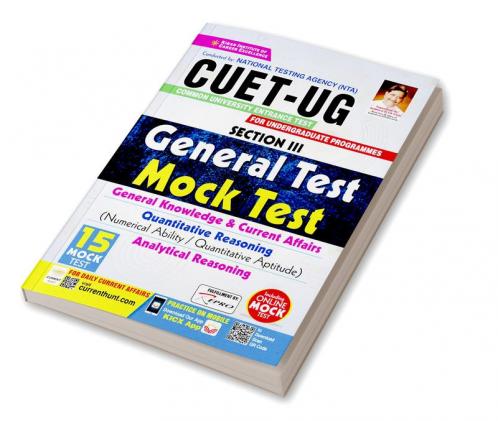 CUET-UG General Test Mock Test 15 Sets Fresh (E)