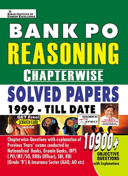 Bank PO Reasoning Chapterwise Solved Paper 2022 Edition