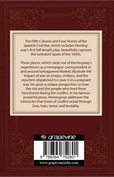 The Fifth Column and Four Stories of the Spanish Civil War