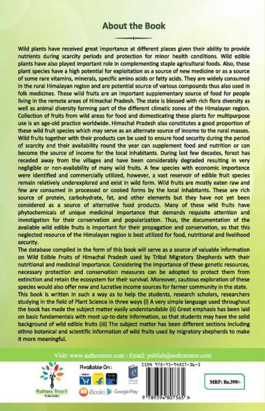 "Ethnobotanical Explorations : A Guide To Wild Edible Fruits Used By Migratory Shepherds In The Himalayan Region "
