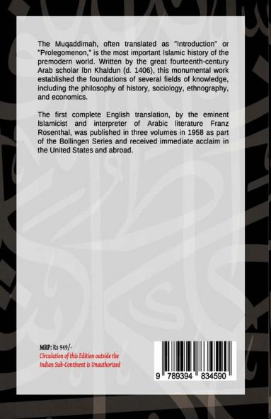 The Muqaddimah : An Introduction to History  - Volume 1