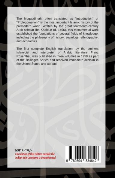 The Muqaddimah : An Introduction to History  - Volume 2