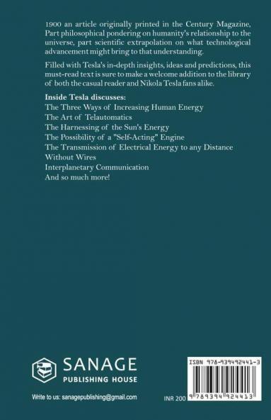 The Problem of Increasing Human Energy