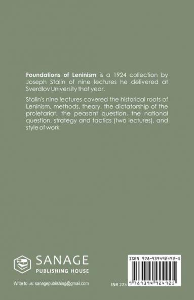 The Foundations of Leninism