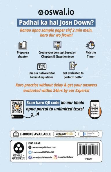 Oswal - Gurukul Last Years 10 Solved Papers - Science (PCB): CBSE Class 12 for Exam 2023