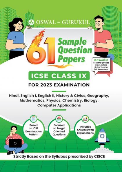Oswal - Gurukul 61 Sample Question Papers : ICSE Class 9 for Exam 2023
