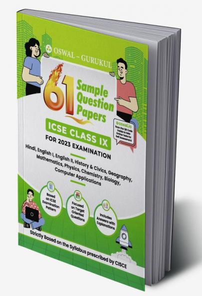 Oswal - Gurukul 61 Sample Question Papers : ICSE Class 9 for Exam 2023