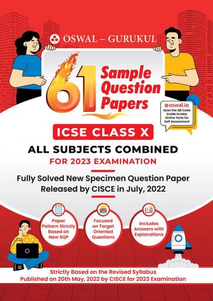 Oswal - Gurukul 61 Sample Question Papers : ICSE Class 10 for Exam 2023