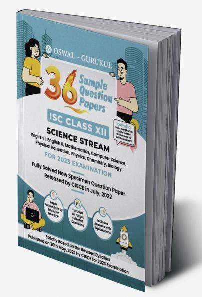 Oswal - Gurukul 36 Sample Question Papers for Science Stream : ISC Class 12 Exam 2023