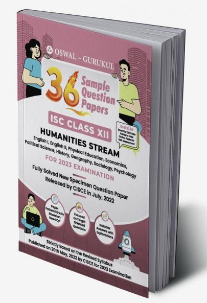 Oswal - Gurukul 36 Sample Question Papers for Humanities Stream : ISC Class 12 Exam 2023