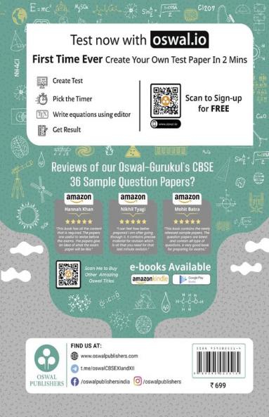 Oswal - Gurukul 36 Sample Question Papers Humanities Stream : CBSE Class 12 Exam 2023