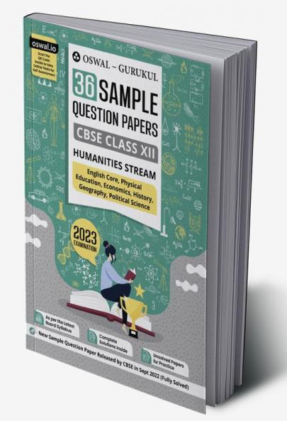Oswal - Gurukul 36 Sample Question Papers Humanities Stream : CBSE Class 12 Exam 2023